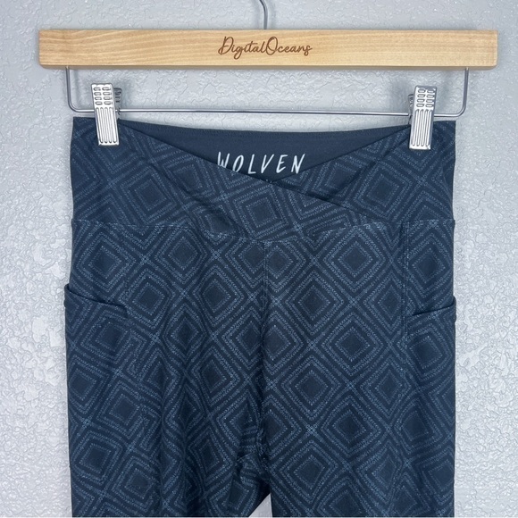 Wolven Summit Crossover Pocket Leggings S - Yoga, Tights, Activewear, Diamond - Picture 3 of 8
